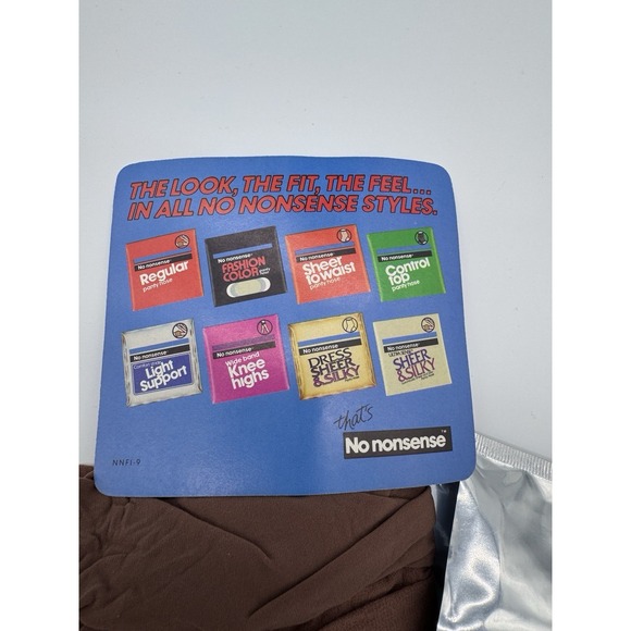 Vintage No Nonsense Light Support Pantyhose Queen 61 Tan NOS - Picture 5 of 5